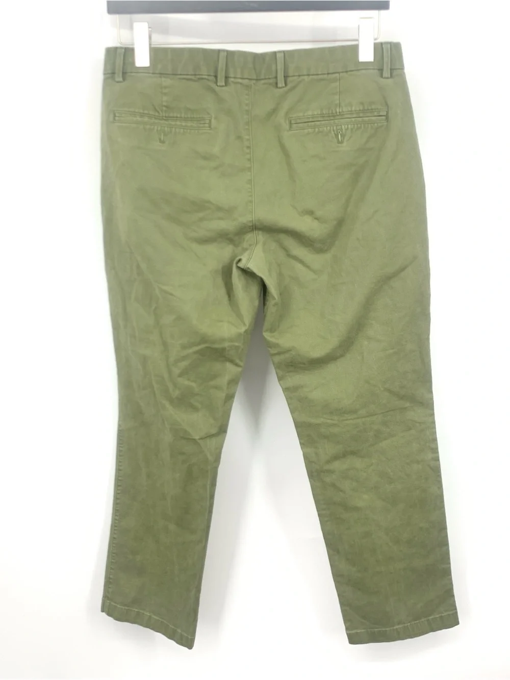 GAP Men Size 34 x 30 Pants Green Essential Khakis Straight Leg Chinos Stretch